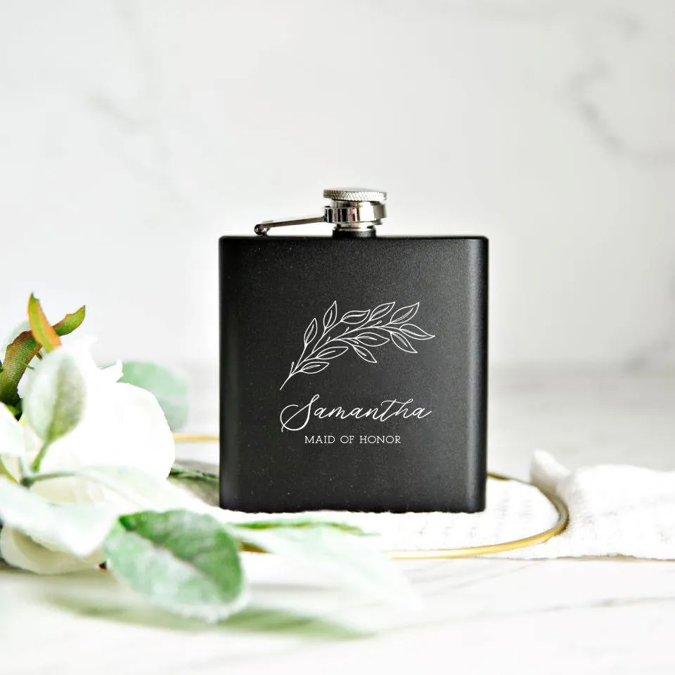 Personalized  Bridesmaid Proposal Flasks