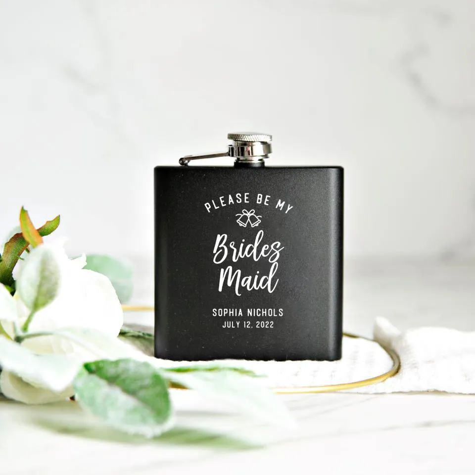 Personalized  Bridesmaid Proposal Flasks