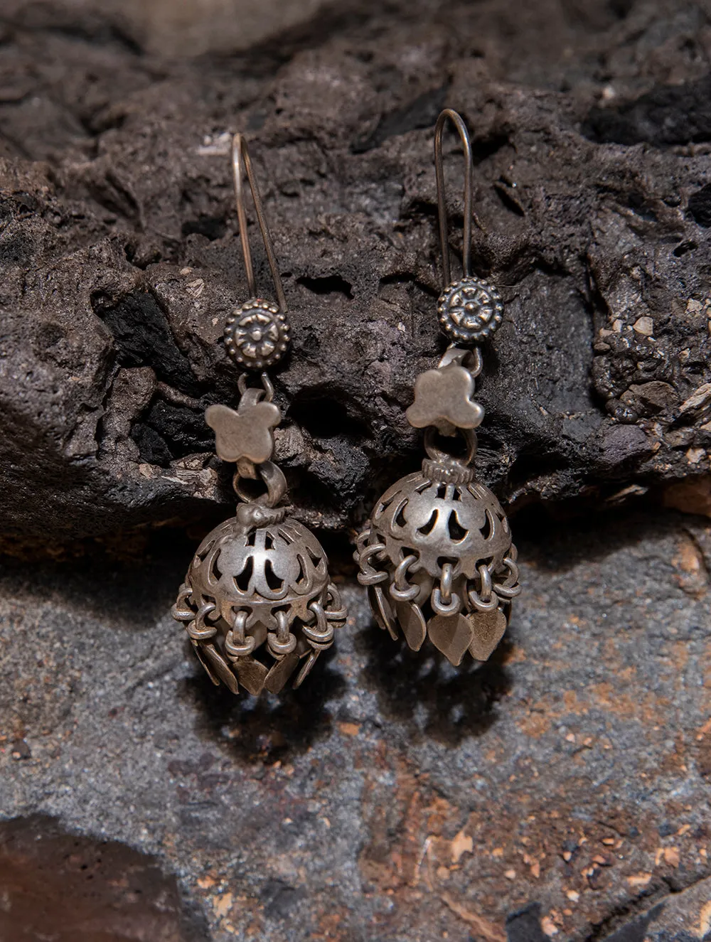 Pure Silver Earrings - Jhumkas