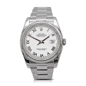 Rolex Datejust 36mm Steel & White Gold - Ref: 116234