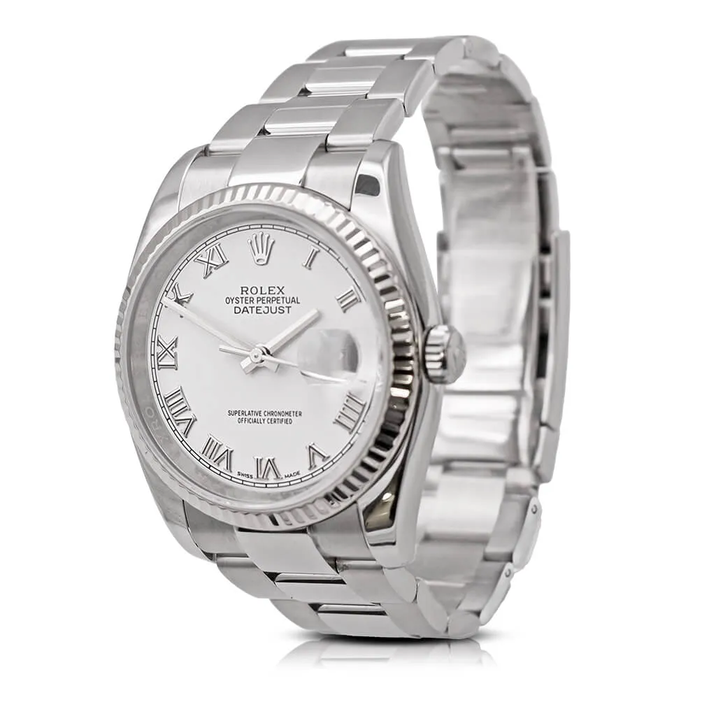 Rolex Datejust 36mm Steel & White Gold - Ref: 116234