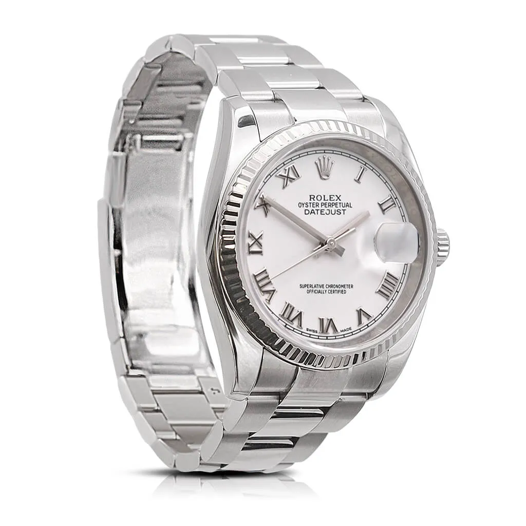 Rolex Datejust 36mm Steel & White Gold - Ref: 116234