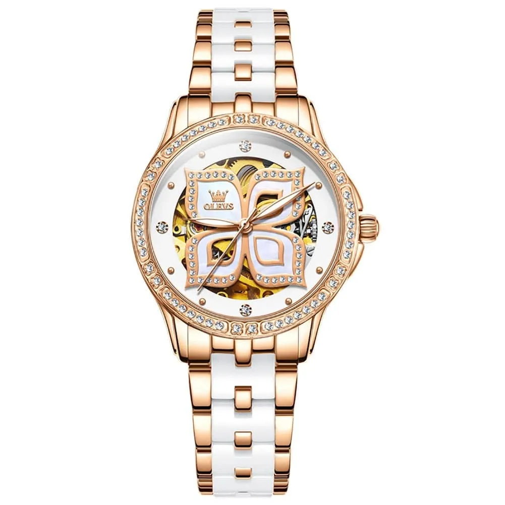 Rose Gold Ceramic Watch