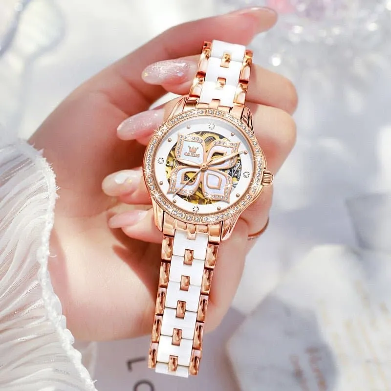 Rose Gold Ceramic Watch