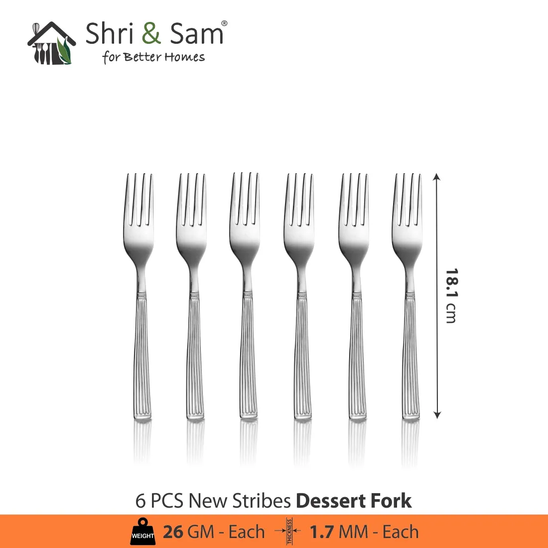 Stainless Steel 18 PCS Cutlery set New Stribes