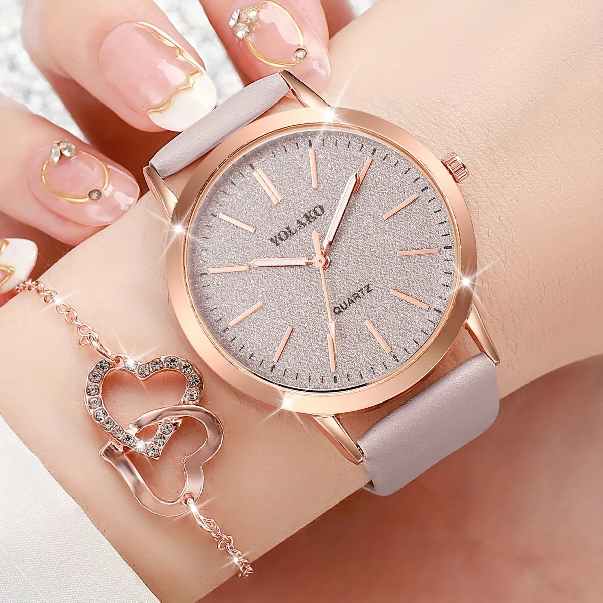 Stylish 6pcs Womens Watch  Jewelry Set  Perfect Gift for Mom