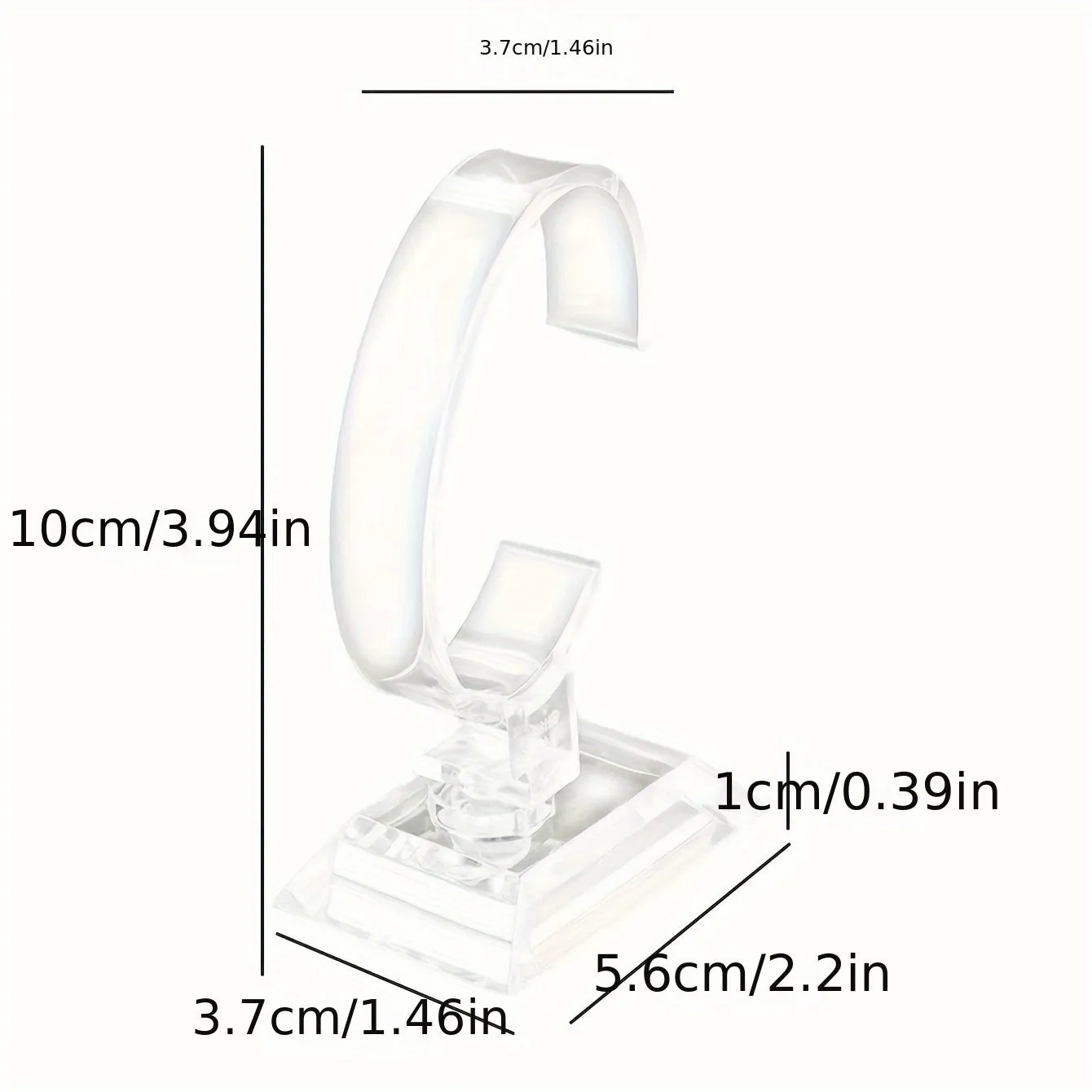 Stylish Transparent Watch Stand for Displaying 1PC Bracelet Props