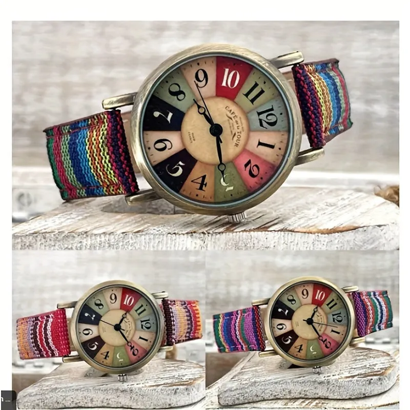 Stylish Wood Grain Dial Watch  Perfect Gift for Men  Women