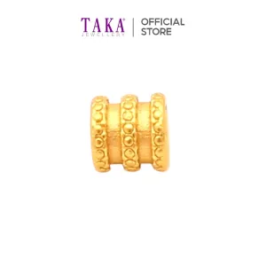 TAKA Jewellery 999 Pure Gold Charm Barrel