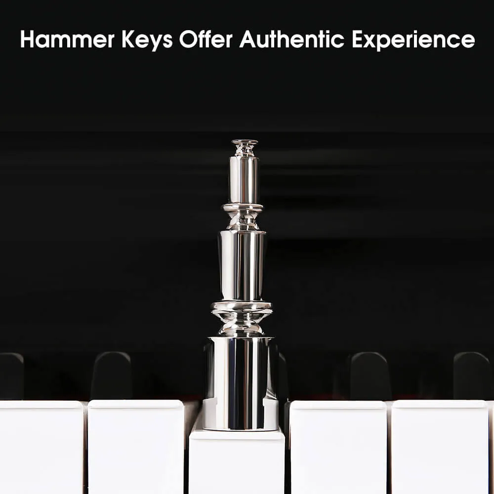 The ONE PLAY Smart Piano, 88 Keys Graded Hammer Action Weighted Piano with Bluetooth for Beginners