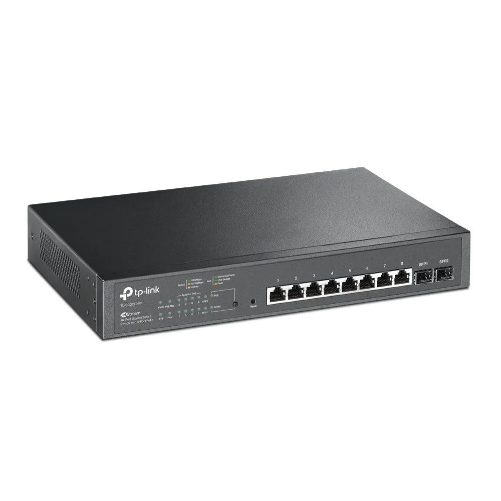 Tp-Link Jetstream Tl-Sg2210mp - Switch - 10 Ports - Smart - Rack-Mountable