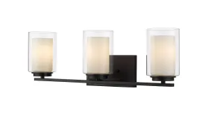 Willow 3-Light Vanity in Matte Black