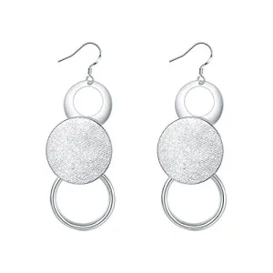 Yellow Chimes Celebrity Choice Silver Plated Dangler Earrings for Women and Girls