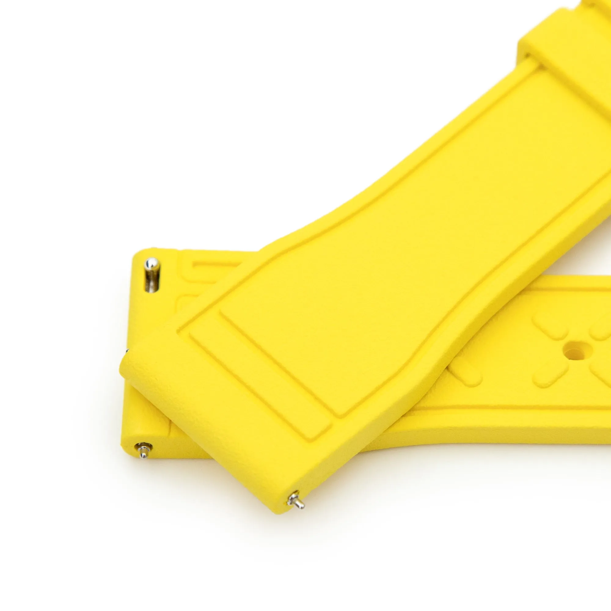 Yellow Pilot FKM Quick Release rubber strap